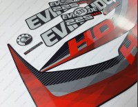 Evinrude 225HP E-tec HO 2011-2014 Graphite Cowl Outboard Decal Kit